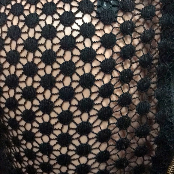 AQUA black XS embroidered mini dress. - Picture 8 of 11